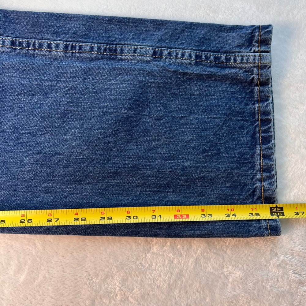 Wrangler Retro Relaxed Boot Jeans Mens 38x36 (39x36) TALL Med Wash Western FLAWS - Picture 10 of 16